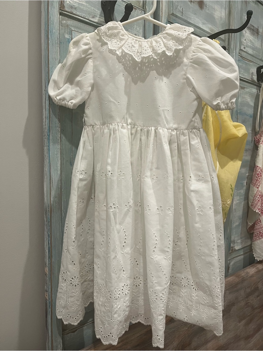 Vintage white Eyelet dress